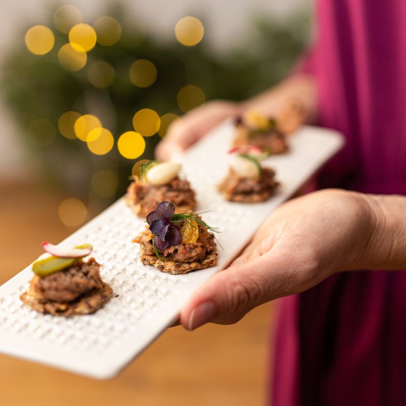 trhaná kachna jednohubky